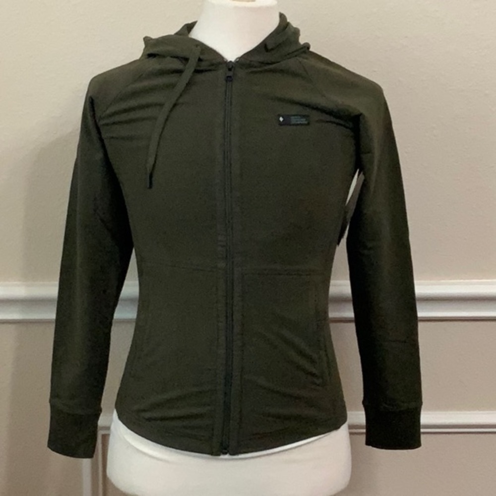 Black Diamond HERITAGE LOGO FULL ZIP HOODY-Olive